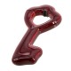 Enameled Ceramic Pendant Key 31x60mm