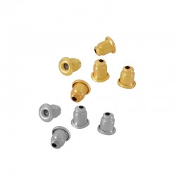 Embout cônique pour Boucles d'Oreilles en Acier Inoxydable 6x4mm en Acier Inoxydable