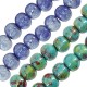 Enameled Ceramic Bead Round 16mm Ø4mm