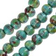 Enameled Ceramic Bead Round 16mm Ø4mm