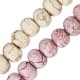 Ceramic Bead Round w/ Marble Effect & Enamel 22mm (Ø4.5mm)