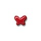 Enameled Ceramic Slider Butterfly 15mm Ø2.5mm