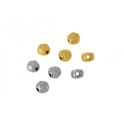 Stainless Steel 316 Slider Round with Flower 6mm Ø1.3mm
