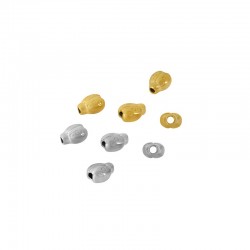 Ανοξείδωτο Ατσάλι 316 Χάντρα Πασχαλίτσα 6x7.6mm (Ø1.5mm)