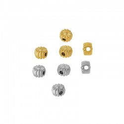 Stainless Steel 316 Slider Bead Flower 5.3mm (Ø1.5mm)