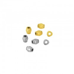 Perla Tubolare in Acciaio Inossidabile 316 6.5X7.8 mm Ø2.4 mm
