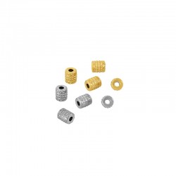 Stainless Steel 316 Bead Tube 6.3x7.2mm Ø2.4mm