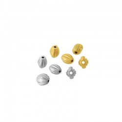 Perle Ovale en Acier Inoxydable 316 6 x 8 mm Ø 1.4 mm