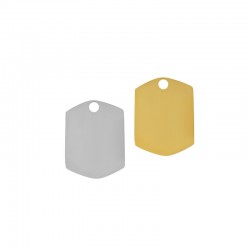 78081142 Stainless Steel 304 Charm Hexagon 11x16mm/1.5mm (Ø1.5mm)