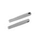 Stainless Steel 304 Pendant Bar Twisted 5x40mm Ø2.8x4.3mm