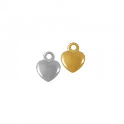 Stainless Steel 304 Charm Heart 7x6mm