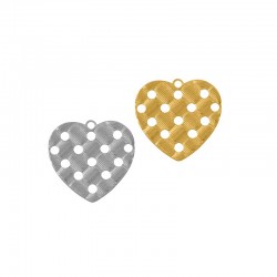 Stainless Steel 304 Charm Heart 20x19mm