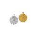 Stainless Steel 304 Charm Round Hammered 8mm