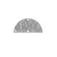 Stainless Steel 304 Semicircle Hammered with 2 Holes 24x12mm
