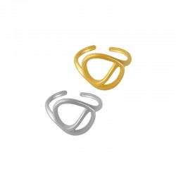 Stainless Steel 304 Finger Ring Irregular 15mm