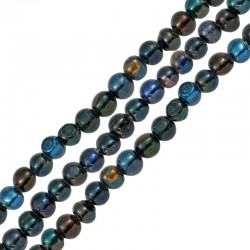 Fresh Water Pearl Bead 7x8mm (Ø2mm) (57pcs)
