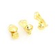 Orecchino in Metallo Ottone Rotondo a Clip 9x15mm