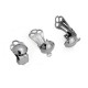 Orecchino in Metallo Ottone Rotondo a Clip 9x15mm
