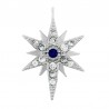 Rhodium/ Transparent/ Blue