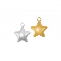 Zamak Charm Star 17mm