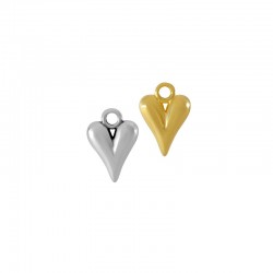 Zamak Charm Heart 12x13mm