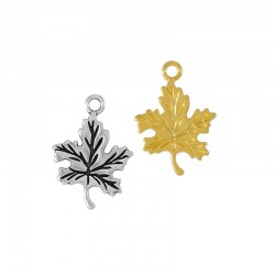 Zamak Charm Leaf 16x19mm