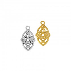 Zamak Charm Oval 13x20mm