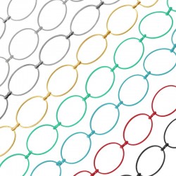 Brass Chain Oval 18x25mm