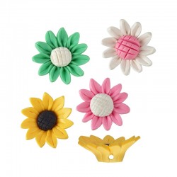 Mosaic Slider Flower Daisy 20mm