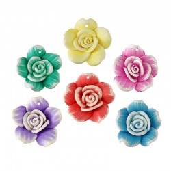 Passante in Pasta Fimo Fiore 25mm