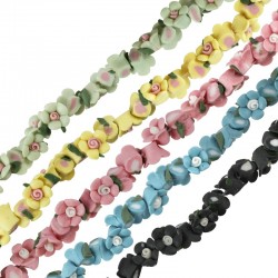 Porcelain Slider Flower 9mm