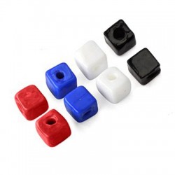 Cubetto in Mezzo Cristallo 12mm (Ø6mm)