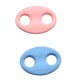 Conector de Metal Zamak Ovalado Efecto Goma 14.5x10mm