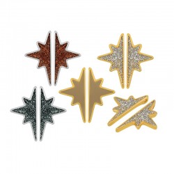 Zamak Pendant Star w/ Enamel 15x30mm (Ø2.2mm) (2pcs/Set)