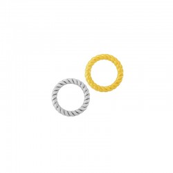 Zamak Ring Twisted 10mm