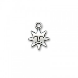 Zamak Charm Smiling Sun 11.5mm