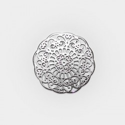 Zamak Pendant Flower 31mm