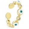 Oro/Blanco/Azul Claro/Negro/Cristal