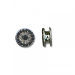 Rond en Zamak avec Strass 10 mm