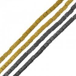 Αιματίτης Χάντρα Σωληνάκι 1.4x1.6mm (Ø0.8mm) (~250τμx)