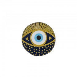 Plexi Acrylic Pendant Round w/ Evil Eye 35mm