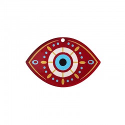 Plexi Acrylic Pendant Evil Eye 65x43mm