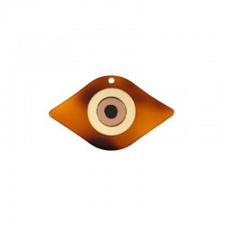Plexi Acrylic Pendant Evil Eye 66x40mm