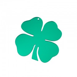 Plexi Acrylic Pendant Four Leaf Clover 86x85mm