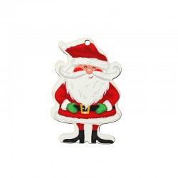 Wooden Pendant Santa Claus 43x65mm