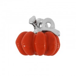 Zamak Charm Pumpkin w/ Enamel 10x11mm