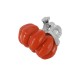 Charm Citrouille en Zamak Émaillé 10 x 11 mm