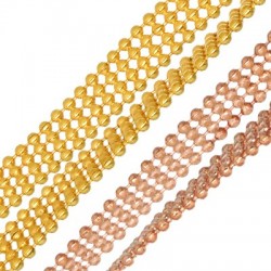 Quadruple chaîne boule en laiton 6.5mm