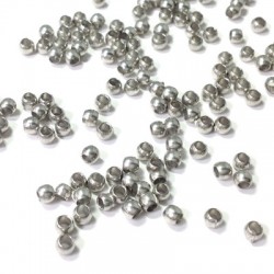 Brass Crimp Bead 2.6x1.6mm (Ø1.6mm)