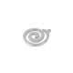 Ciondolo a Spirale in Acciaio Inossidabile 304 20 mm